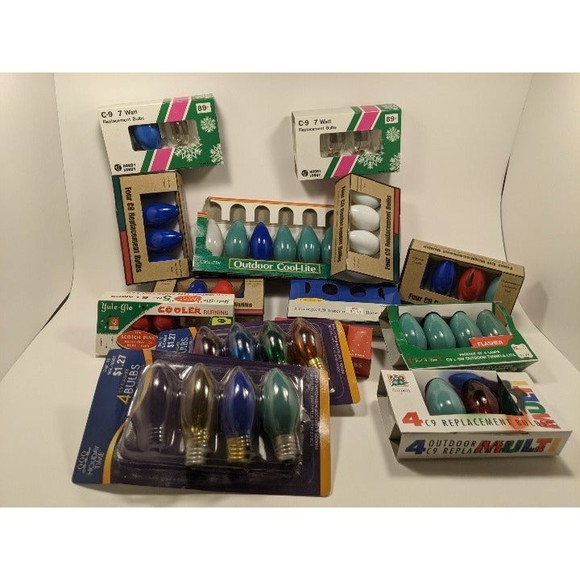 Vintage  Christmas light bulbs - Picture 2 of 2